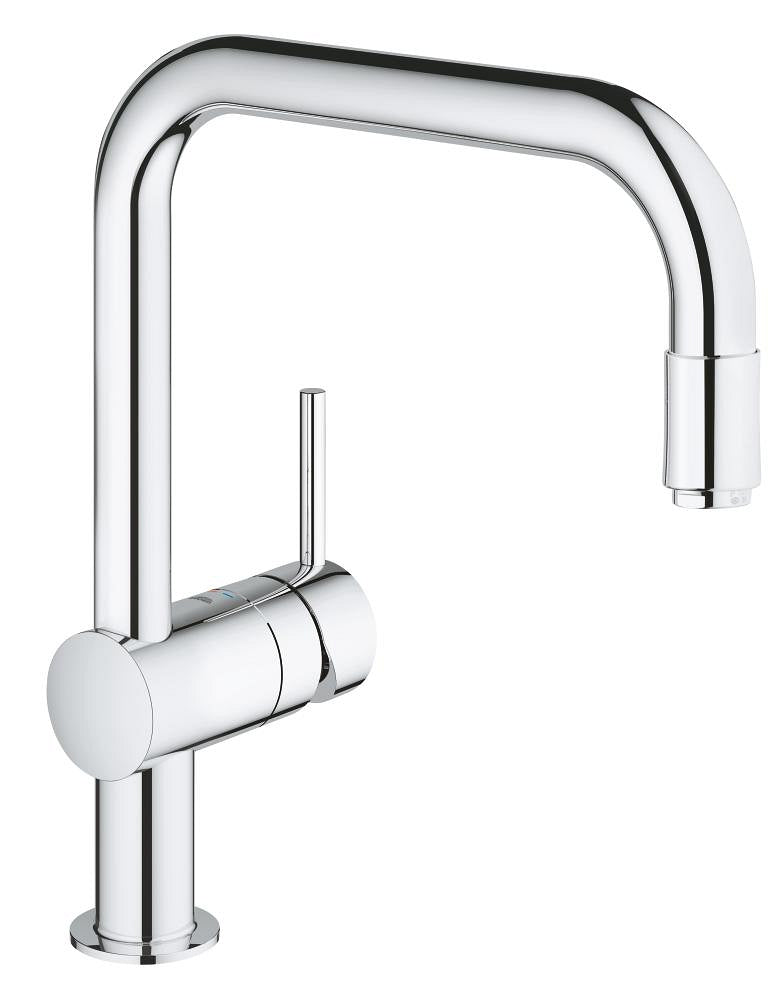 Grohe Eviye Bataryası Spiralli Tek Akışlı Minta Krom - 32067000