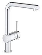 Grohe Eviye Bataryası Spiralli Tek Akışlı Minta Krom - 32168000