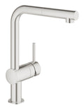 Grohe Eviye Bataryası Spiralli Tek Akış Minta Super Steel - 32168DC0