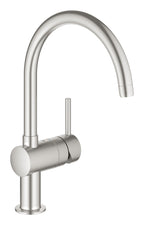 Grohe Eviye Bataryası Döner Borulu Minta Super Steel - 32917DC0