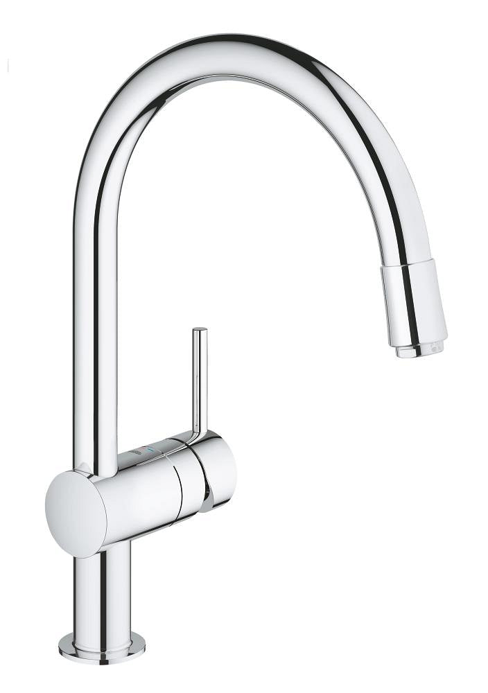 Grohe Eviye Bataryası Spiralli Tek Akışlı Minta Krom - 32918000