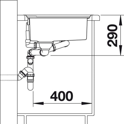 Blanco Eviye 522104 AXIS III 6 S-IF Paslanmaz Çelik