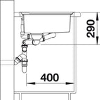 Blanco Eviye 522104 AXIS III 6 S-IF Paslanmaz Çelik