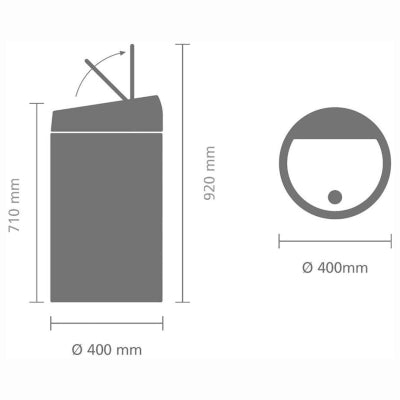 Brabantia Çöp Kutusu Büyük Boy 60 litre Touch Bın New Dokunmatik Mint Yeşili 402449