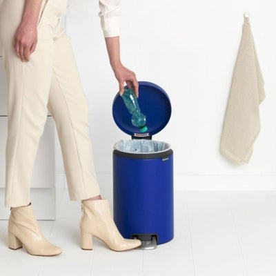 Brabantia Çöp Kutusu 12 litre Newicon Pedallı Mineral Powerful Blue   206863