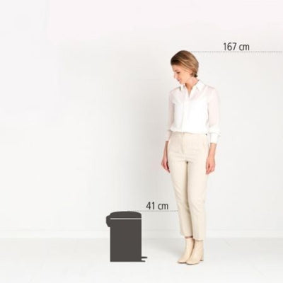 Brabantia Çöp Kutusu 12 litre Newicon Pedallı Mineral Powerful Blue   206863