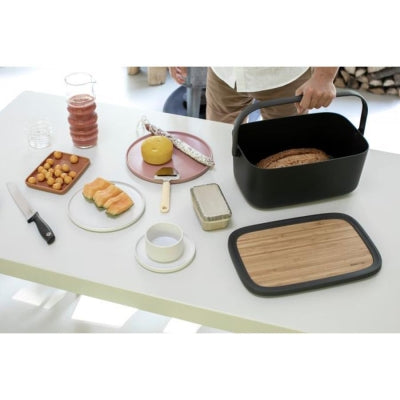 Brabantia Ekmek Saklama Kutusu Nic Dark Grey  128264