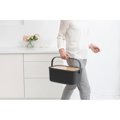 Brabantia Ekmek Saklama Kutusu Nic Dark Grey  128264