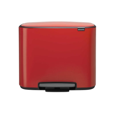 Brabantia Çöp Kutusu İki Bölmeli Kırmızı 11+23 Lt Bo Pedal Bin 121166