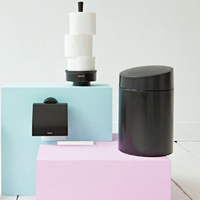 Brabantia Çöp Kutusu 5 lt Asma Basmalı Kapak Siyah 483189
