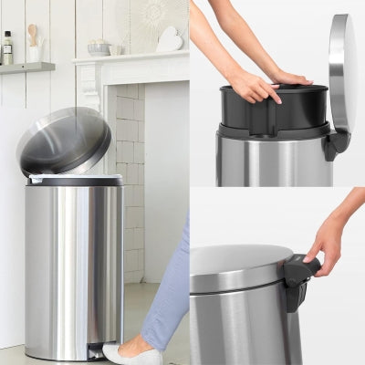 Brabantia Çöp Kovası Pedallı 45 lt Matt Steel 424205