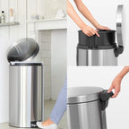 Brabantia Çöp Kovası Pedallı 45 lt Matt Steel 424205