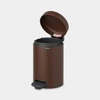 Brabantia Çöp Kutusu 3 litre Newicon Pedallı Mineral Cosy Brown 208522