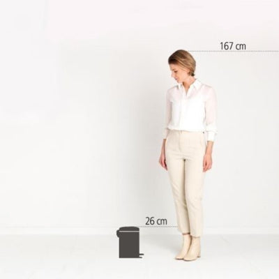 Brabantia Çöp Kutusu 3 litre Newicon Pedallı Mineral Cosy Brown 208522