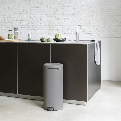 Brabantia Çöp Kutusu 30 litre Newicon Pedallı Beton Gri 119187