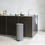 Brabantia Çöp Kutusu 30 litre Newicon Pedallı Beton Gri 119187