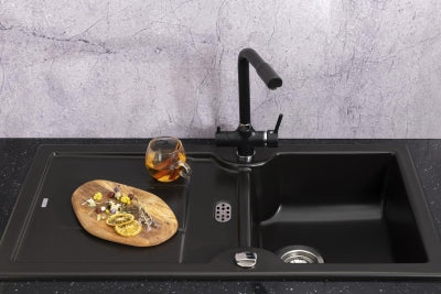 Nuevo Eviye Sonas 5 S 91,5 x 50 cm Sol Damlalıklı Siyah 324154