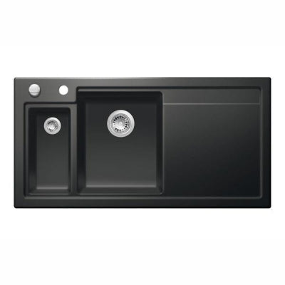 Nuevo Eviye Purel 6 S 100 x 51 cm Sağ Damlalıklı Siyah Porselen 824156