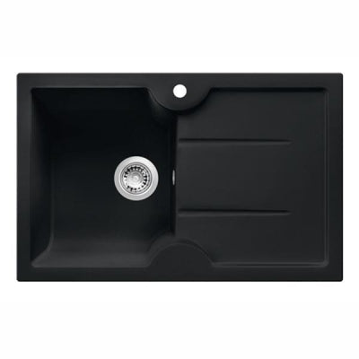Nuevo Eviye Sonas 45 S 78 x 50 cm Sağ Damlalıklı Siyah Porselen 324157