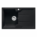 Nuevo Eviye Sonas 45 S 78 x 50 cm Sağ Damlalıklı Siyah Porselen 324157