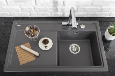 Nuevo Eviye Sonas 45 S 78 x 50 cm Sağ Damlalıklı Siyah Porselen 324157