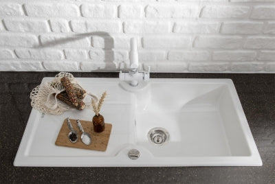 Nuevo Eviye Sonas 8 S 116 x 50 cm Sol Damlalıklı Kristal Beyaz Porselen 304158