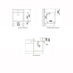 Nuevo Eviye  Neron 60 63 x60 Kristal Beyaz Porselen 204007