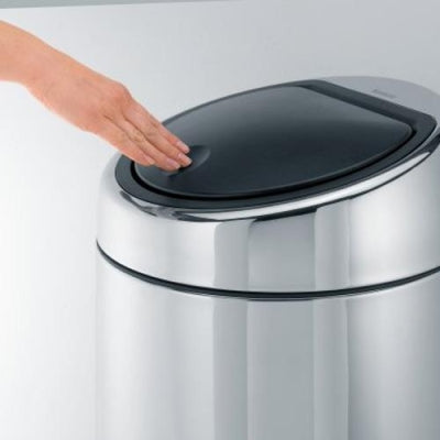 Brabantia Çöp Kutusu 45 lt Dokunmatik Touch Bin Mat Steel 390845