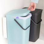 Brabantia Çöp Kutusu  2x12 Lt Dolap İçi Sort Go Mint Gri 109980
