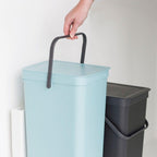 Brabantia Çöp Kutusu  2x12 Lt Dolap İçi Sort Go Mint Gri 109980