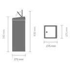 Brabantia Çöp Kutusu 25 litre Touch Bin Matt Steel 384929