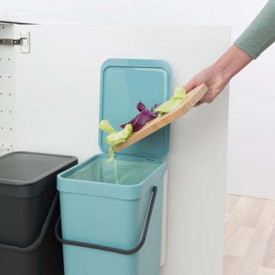 Brabantia Çöp Kutusu 2x16 Lt Dolap İçi Sort Go Mint Gri