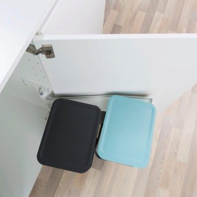 Brabantia Çöp Kutusu 2x16 Lt Dolap İçi Sort Go Mint Gri