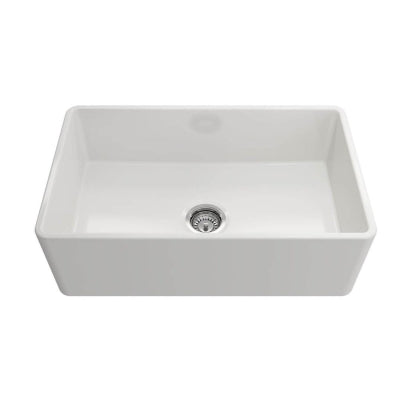 Bocchi Eviye Lavello 76 cm Country Parlak Beyaz Porselen