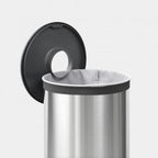 Brabantia Çamaşır Sepeti 60 lt Mat Paslanmaz Çelik Siyah Kapak 105166