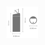 Brabantia Çöp Kutusu 30 litre Touch Bın New Dokunmatik Şampanya 304507