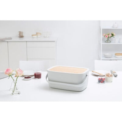 Brabantia Ekmek Saklama Kutusu Nic Light Grey  128288