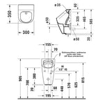 Duravit Pisuar ME by Starck Rimless Pilli2809310000