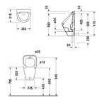 Duravit Pisuar Duraplus Beyaz 0830360000