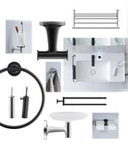 Duravit Bornoz / Havlu Askısı  İkili Starck T Mat Siyah 099304600