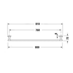 Duravit Havluluk 610 mm Starck T Mat Siyah 099424600