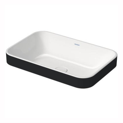 Duravit Lavabo Happy D.2 Plus 60 x 40 cm Siyah Beyaz 2359606100