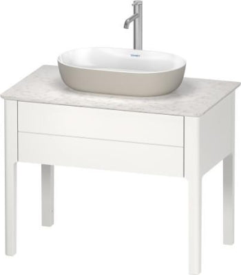 Duravit Luv DuraCeram Çanak Lavabo, 60 cm, Beyaz-Satin Mat Gri