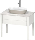 Duravit Luv DuraCeram Çanak Lavabo, 60 cm, Beyaz-Satin Mat Gri