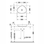 Duravit Lavabo Cape Cod DuraCeram Çanak 50 cm 2339500000