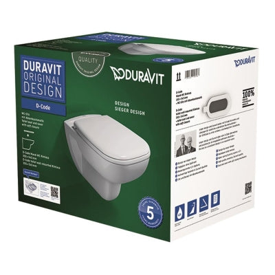 Duravit Klozet Özel Kutulu D-Code Asma Kapak Dahil45703900A1