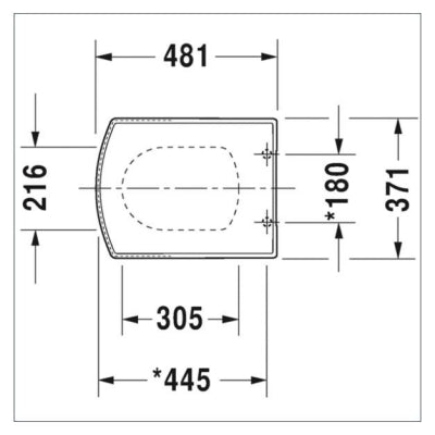 Duravit  Klozet Kapağı Caro Softclose Alpin Beyaz 065690095