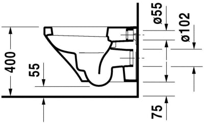 Duravit Klozet Özel Kutulu Durastyle Asma  Kapak Dahil 45363900A1