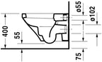 Duravit Klozet Özel Kutulu Durastyle Asma  Kapak Dahil 45363900A1