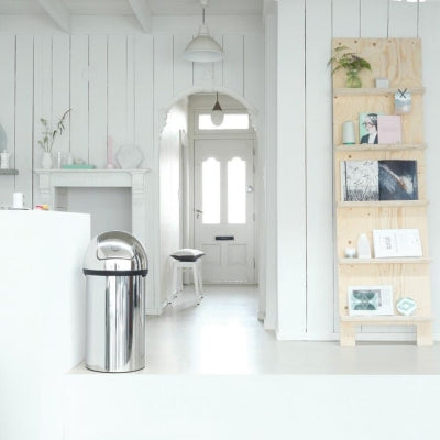 Brabantia Çöp Kutusu Büyük Boy 60 litre Push Bin Matt Steel 484520
